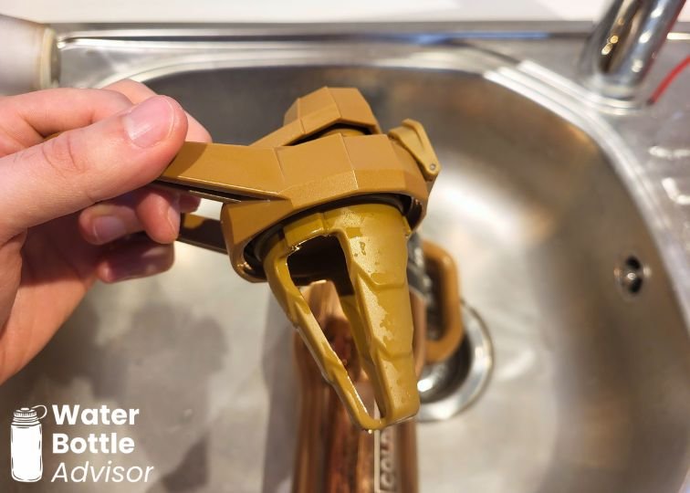 Close-up of the Coldest tumbler Blendinator attachment used for mixing powders