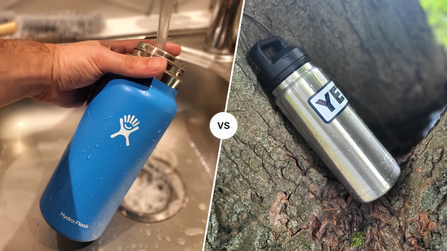 Hydro Flask Wide Mouth vs YETI Rambler Bottle