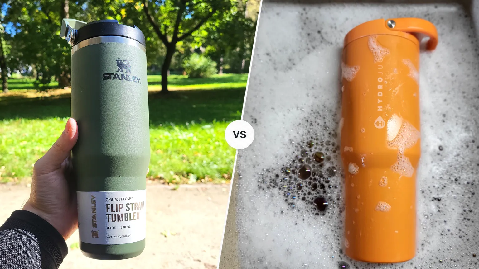 Stanley IceFlow Tumbler vs HydroJug Sport