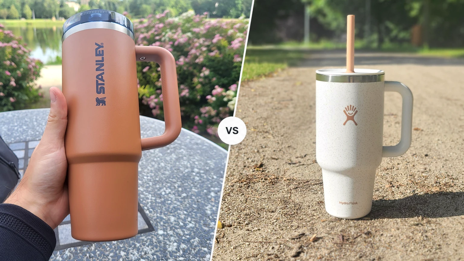 Stanley Quencher H2.0 FlowState vs Hydro Flask Travel Tumbler