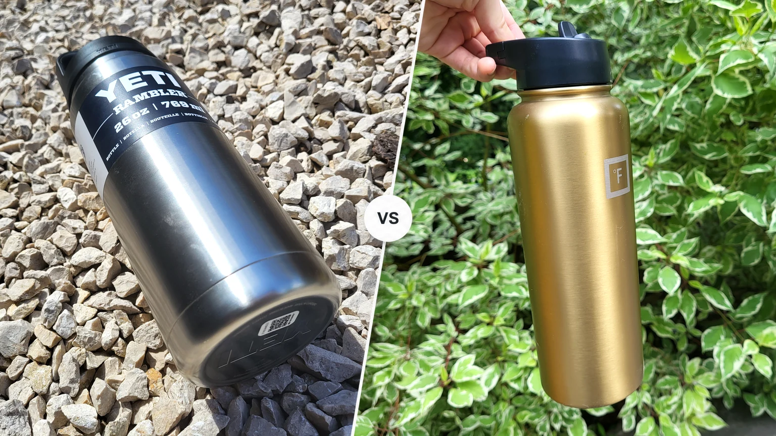 YETI Rambler Bottle vs Iron Flask Wide Mouth